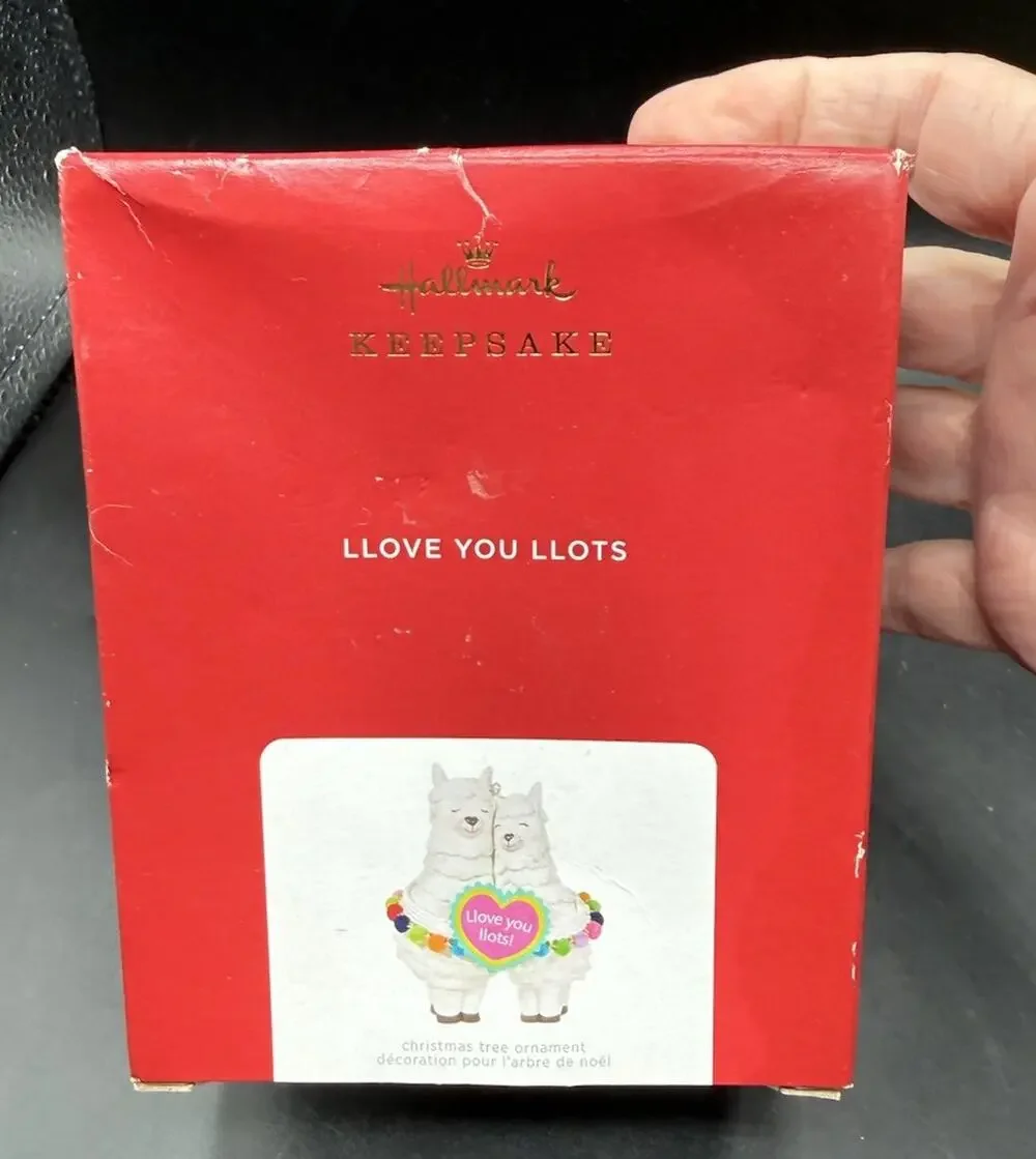 LLOVE YOU LLOTS Love you Lots LLama Hallmark Ornament Christmas Ornament 7D